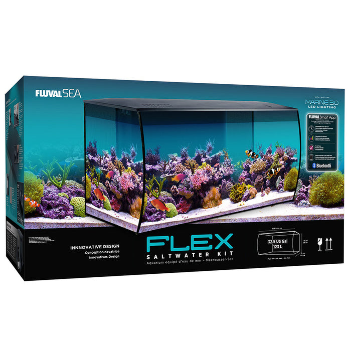 Fluval Saltwater Flex 32.5 Gallon Aquarium - Black