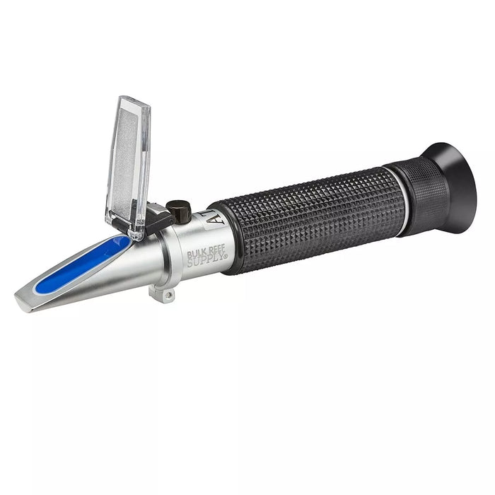 Bulk Reef Supply Refractometer for Reading Salinity with Calibration Fluid