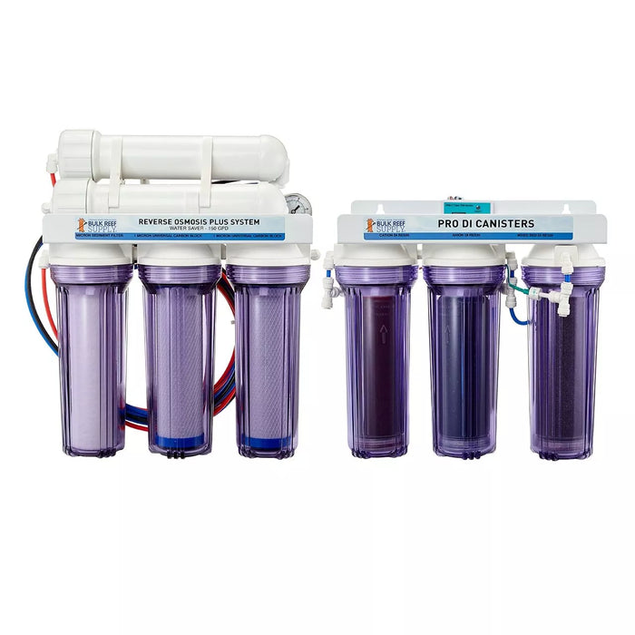 Bulk Reef Supply 7 Stage PRO Plus 150 GPD Water Saver RO/DI System