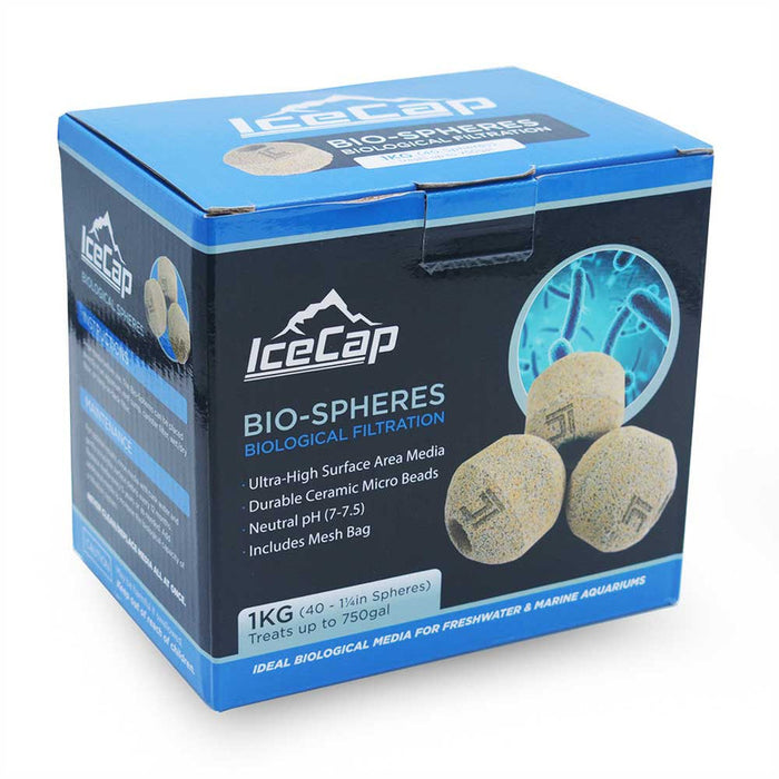 IceCap Bio-Sphere Biological Filter Media (1KG)