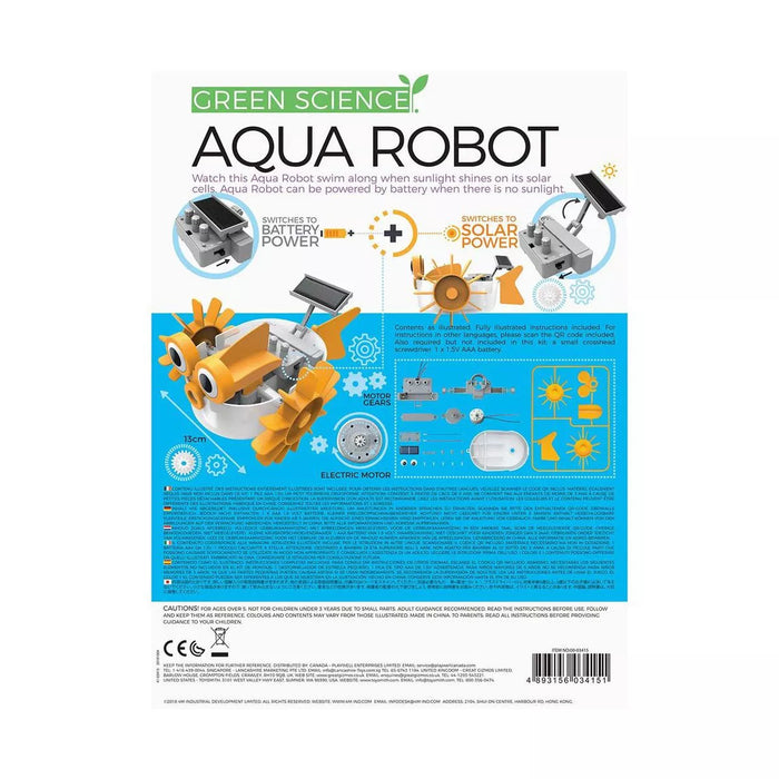 4M STEAM Aqua Fish Solar Hybrid Power Robot Science Kit