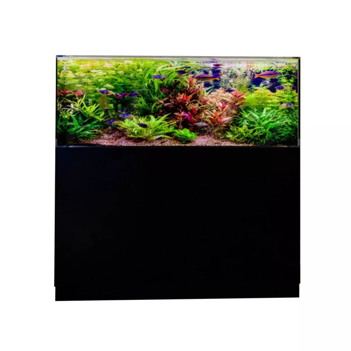 LiquidArt Fresh Acrylic Aquarium w/ Cabinet 75 Gallons Grey Grain